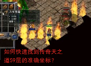 如何快速找到传奇天之道59层的准确坐标? 如何快速找到传奇天之道59层的准确坐标?