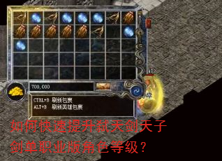 如何快速提升弑天剑天子剑单职业版角色等级? 如何快速提升弑天剑天子剑单职业版角色等级?