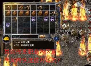 冥剑传单职业79区新手如何快速提升战力? 冥剑传单职业79区新手如何快速提升战力?