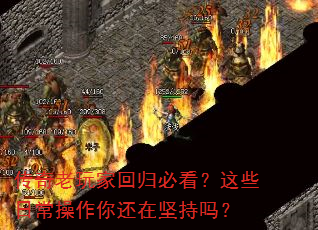传奇老玩家回归必看?这些日常操作你还在坚持吗? 传奇老玩家回归必看?这些日常操作你还在坚持吗?