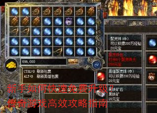 新手如何快速免费升级?传奇游戏高效攻略指南 新手如何快速免费升级?传奇游戏高效攻略指南
